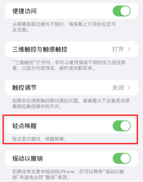 萨迦苹果授权维修站分享iPhone轻点无法唤醒怎么办