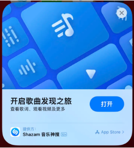 萨迦苹果14维修站分享iPhone14音乐识别功能使用方法 