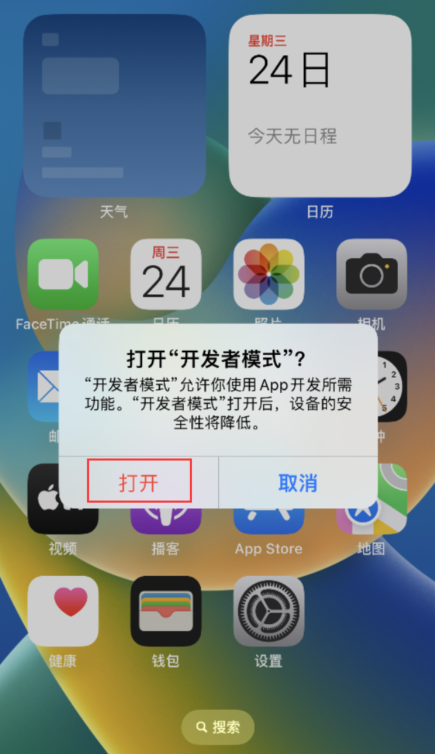萨迦苹果手机维修分享如何打开开发者模式 