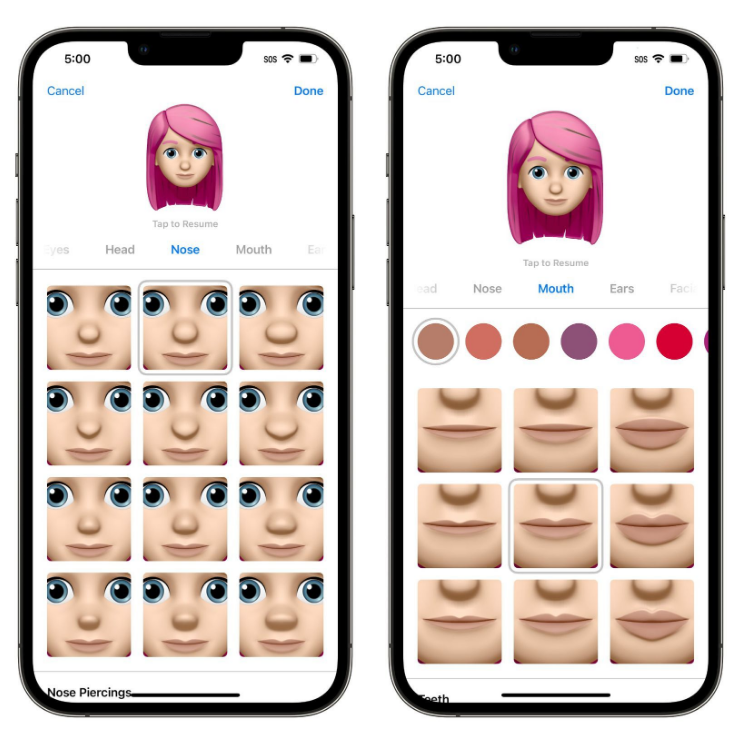 萨迦苹果手机维修分享​iOS 16中的拟我表情有了哪些变化和升级 